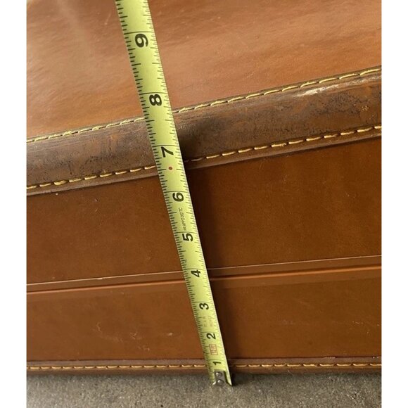 Samsonite Vintage Streamlite Suitcases Luggage Solid Brown 1950s RARE Style 4651 - Picture 9 of 16